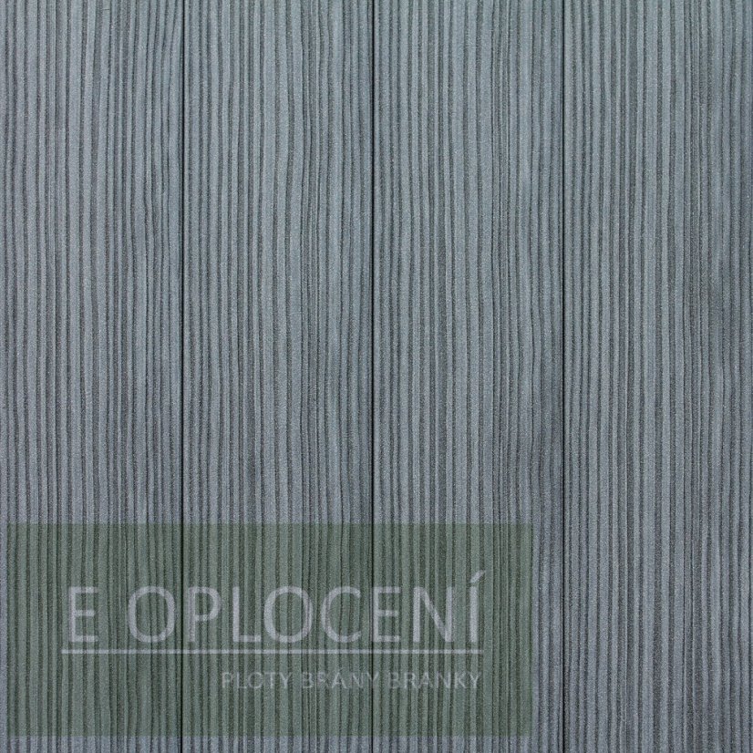 Šedá plotovka PILWOOD® rozměr 1000 × 90 × 15 mm