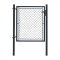 Jednokřídlá branka IDEAL® poplastovaná (Zn + PVC) - rozměr 1085 × 1750 mm, barva antracit (RAL 7016)
