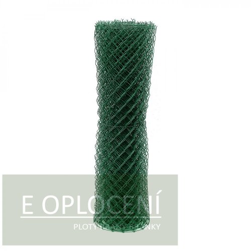 Čtyřhranné pletivo poplastované IDEAL Zn + PVC (s napínacím drátem) - výška 100 cm, zelená, 15 m