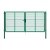 Dvoukřídlá brána PILOFOR® poplastovaná (Zn + PVC) - rozměr 4118 × 2045 mm