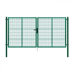 Dvoukřídlá brána PILOFOR® poplastovaná (Zn + PVC) - rozměr 4118 × 2045 mm