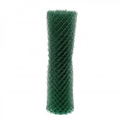 Čtyřhranné pletivo poplastované IDEAL Zn + PVC (s napínacím drátem) - výška 180 cm, zelená, 15 m