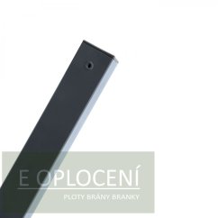 Sloupek PILOFOR® poplastovaný (Zn + PVC) 60 × 60 mm - délka 280 cm,barva antracit