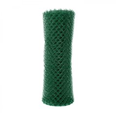 Čtyřhranné pletivo poplastované IDEAL Zn + PVC (s napínacím drátem) - výška 100 cm, zelená, 25 m