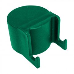 Čepička PVC pro sloupek průměr 48 mm s háčky na čele, zelená