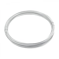 Vázací drát 1,4 mm poplastovaný (Zn + PVC), bílý - délka 50m
