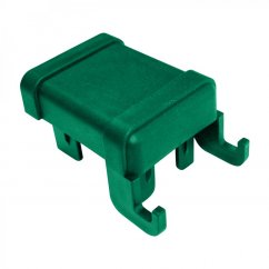 Čepička PVC pro sloupek PILODEL® 60 × 40 mm s háčky na čele, zelená