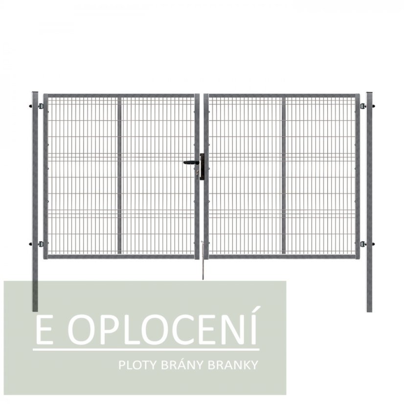 Dvoukřídlá brána PILOFOR® pozinkovaná (Zn) - rozměr 4118 × 1745 mm Dvoukřídlá brána PILOFOR® pozinkovaná (Zn) - rozměr 4118 × 1745 mm
