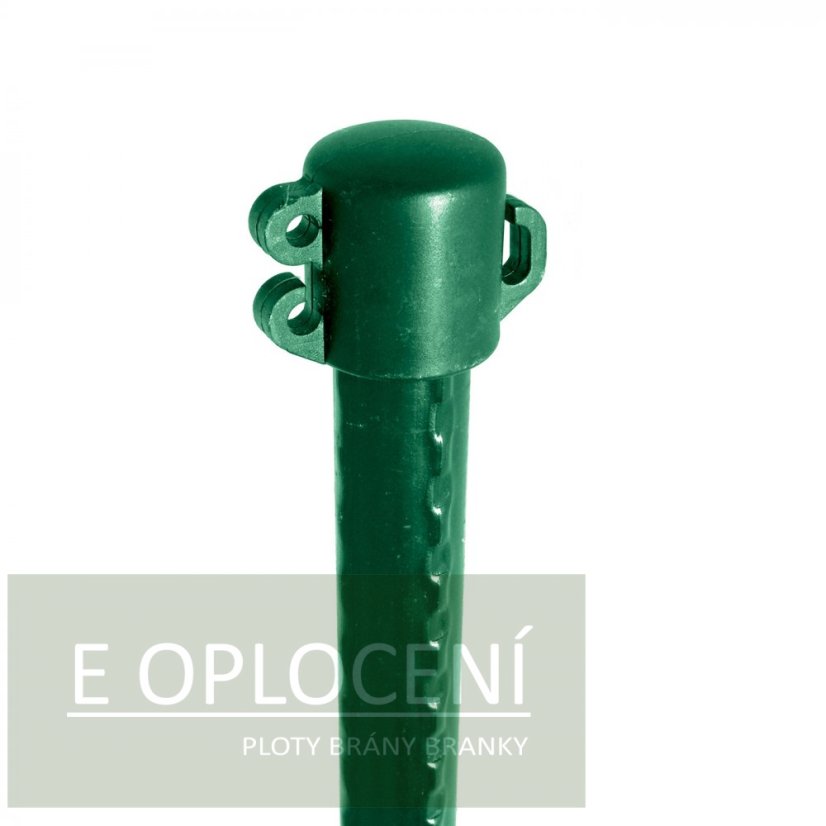 Kovový sloupek k dekoračním pletivům poplastovaný (PVC) - výška 100 cm