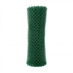 Čtyřhranné pletivo poplastované IDEAL Zn + PVC (s napínacím drátem) - výška 100 cm, zelená, 25 m