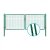 Dvoukřídlá brána SOLID poplastovaná (Zn + PVC) - rozměr 3580 × 950 mm