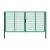 Dvoukřídlá brána PILOFOR® SUPER poplastovaná (Zn + PVC) - rozměr 4010 × 1780 mm