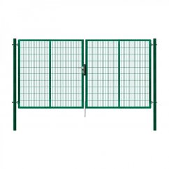 Dvoukřídlá brána PILOFOR® SUPER poplastovaná (Zn + PVC) - rozměr 4110 × 1980 mm