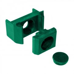 Příchytka PVC pro panely PILOFOR - ST na sloupek 60 × 40mm, zelená