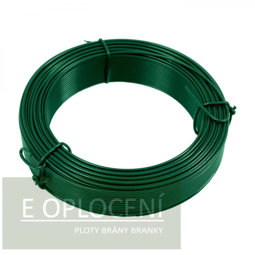 Vázací drát 2,6 mm poplastovaný (Zn + PVC) - délka 25 m
