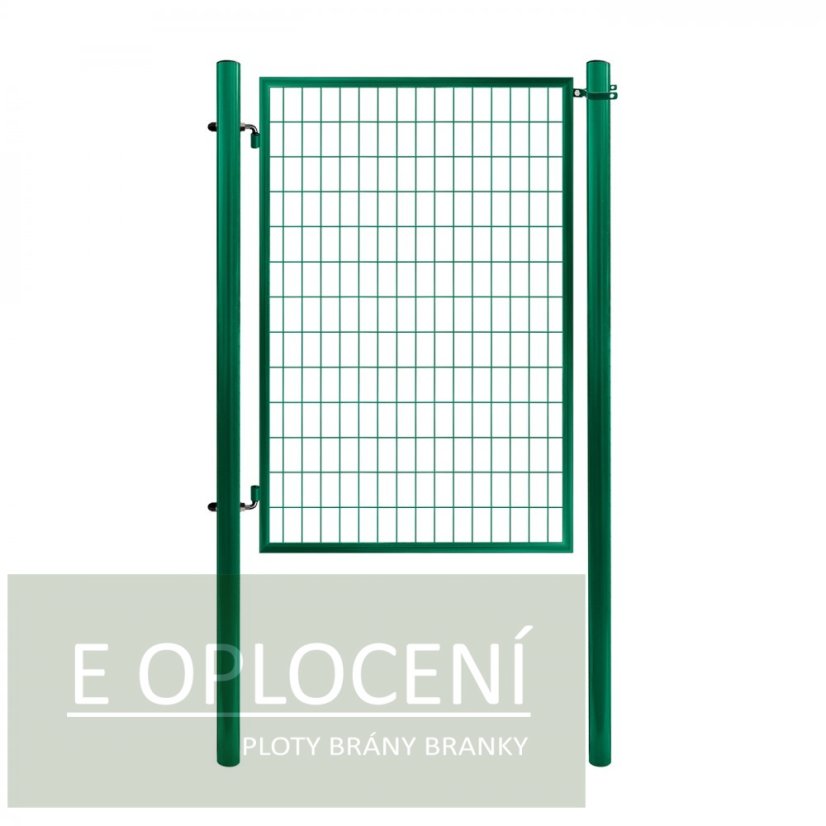Jednokřídlá branka ECONOMY® poplastovaná (Zn + PVC) - rozměr 1078 × 1000 mm