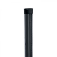 Plotový sloupek s montážní lištou PILCLIP® poplastovaný (Zn + PVC), 2300/48, barva antracit (RAL 7016)