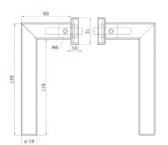Klika + klika vč. rozety - Nerez černá