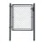 Jednokřídlá branka IDEAL® poplastovaná (Zn + PVC) - rozměr 1085 × 1450 mm, barva antracit (RAL 7016)