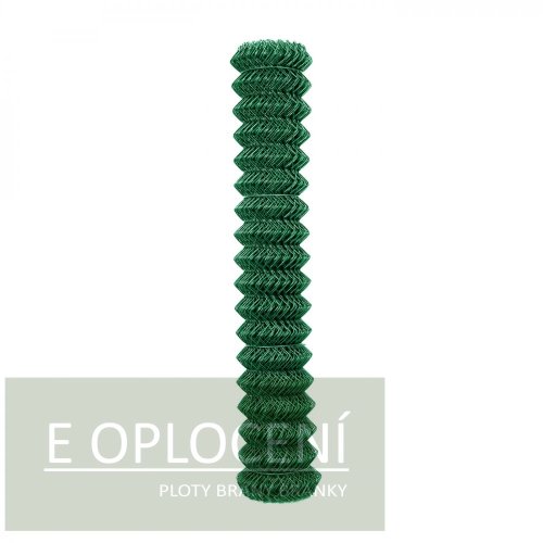 Čtyřhranné pletivo poplastované IDEAL Zn + PVC 50 (kompaktní role, bez napínacího drátu) - výška 200 cm, zelené, 15 m