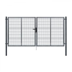 Dvoukřídlá brána PILOFOR® Zn + PVC 4118 × 1545 mm, barva antracit