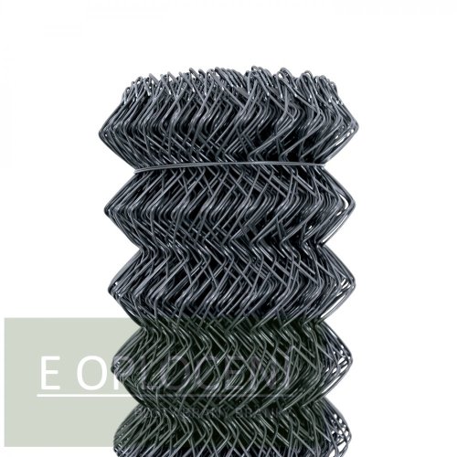 Čtyřhranné pletivo poplastované IDEAL Zn + PVC 50 (kompaktní role, bez napínacího drátu) - výška 100 cm, barva antracit (RAL 70