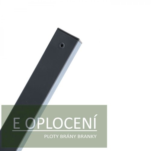 Sloupek PILOFOR® poplastovaný (Zn + PVC) 60 × 60 mm - délka 280 cm,barva antracit