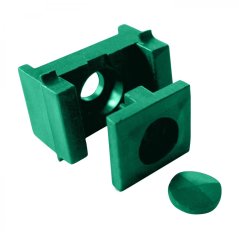 Příchytka PVC pro panely PILOFOR - PRO na sloupek 60 × 40mm, PVC, zelená