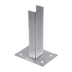 Zn patka k montáži sloupku na betonový základ - pro sloupky - profilu 60 × 60 mm