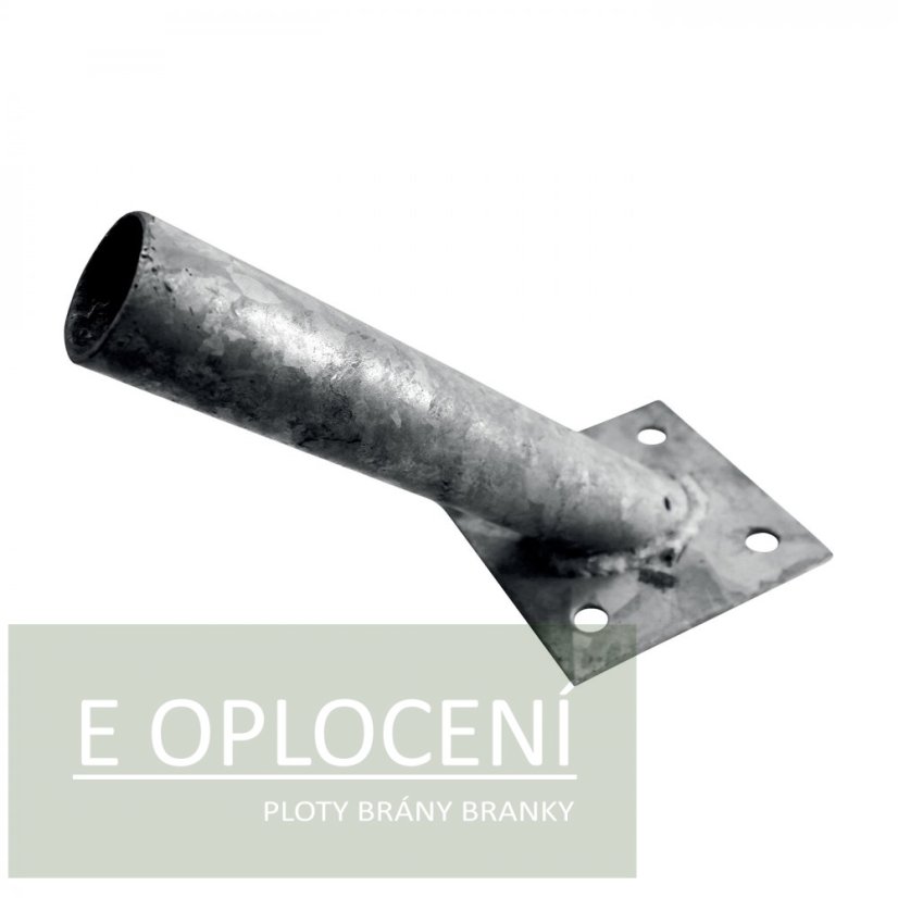 Patka k montáži na betonový základ - pro vzpěry průměr 38 mm Patka k montáži na betonový základ - pro vzpěry průměr 38 mm