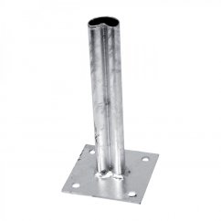 Zn patka k montáži sloupku na betonový základ - pro sloupky průměr 48 mm s - prolisem (sloupky PILCLIP)