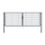 Dvoukřídlá brána PILOFOR® SUPER poplastovaná (Zn + PVC) - antracit, rozměr 4090 × 980 mm