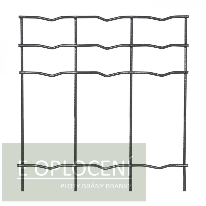 Zahradní síť PILONET® ANTRACIT poplastovaná (Zn + PVC) - výška 100 cm, role 25 m