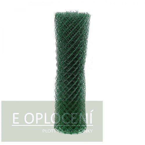 Čtyřhranné pletivo poplastované IDEAL Zn + PVC (s napínacím drátem) - výška 150 cm, zelená, 15 m