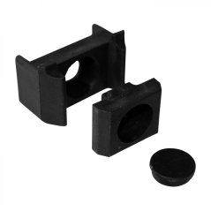 Příchytka PVC pro panely PILOFOR - ST na sloupek 60 × 40mm, černá