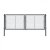 Dvoukřídlá brána IDEAL® II. poplastovaná (Zn + PVC) - rozměr 3605 × 1750 mm, barva antracit (RAL 7016)