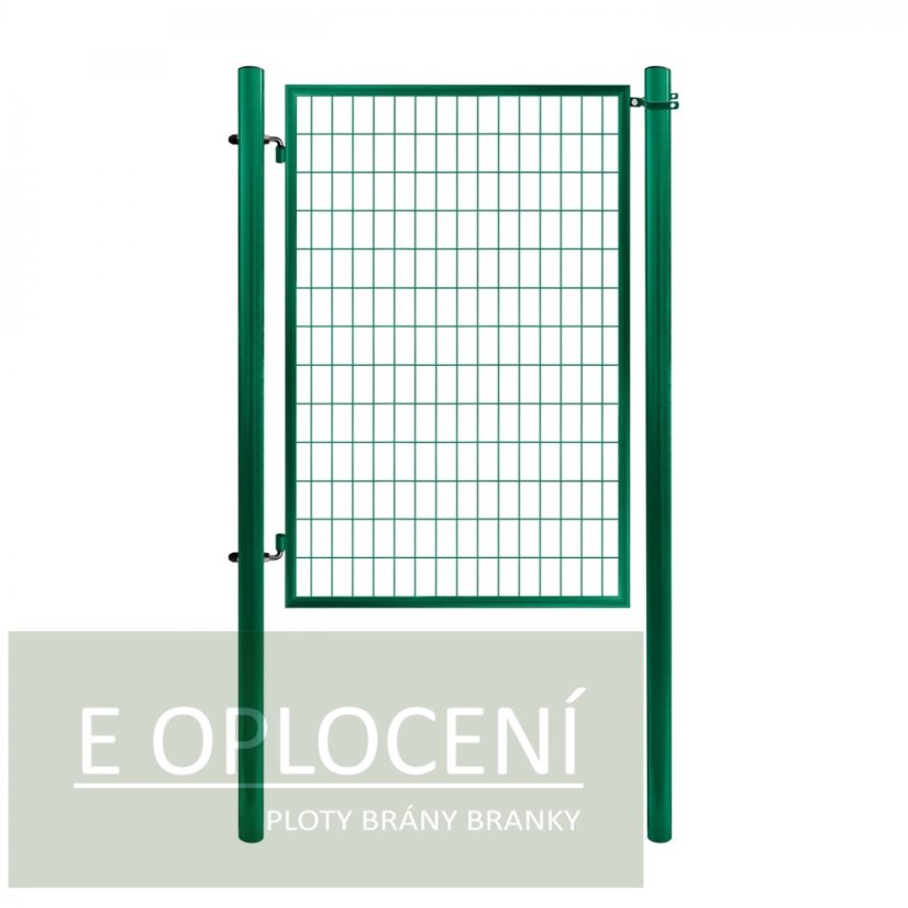 Jednokřídlá branka ECONOMY® poplastovaná (Zn + PVC) - rozměr 1078 × 1500 mm