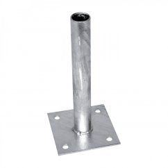 Zn patka k montáži sloupku na betonový základ - pro sloupky průměr 38 mm