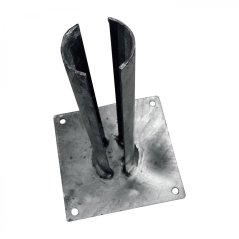 Zn patka k montáži sloupku na betonový základ - pro sloupky průměr 60 mm