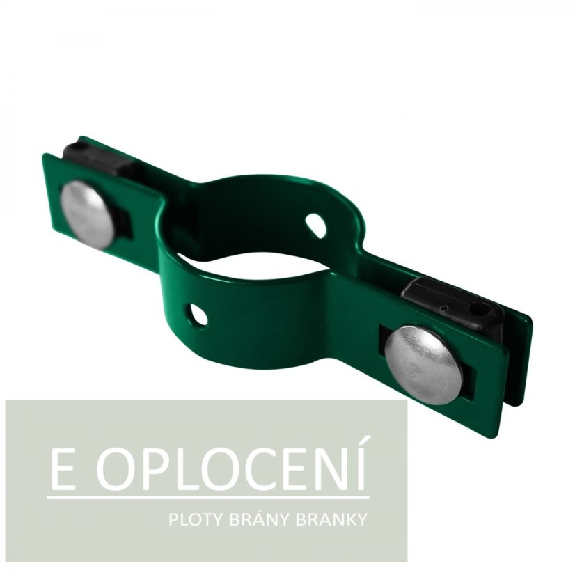 Objímka na panely PILOFOR pro sloupek průměr 48mm, průběžná, Zn + PVC