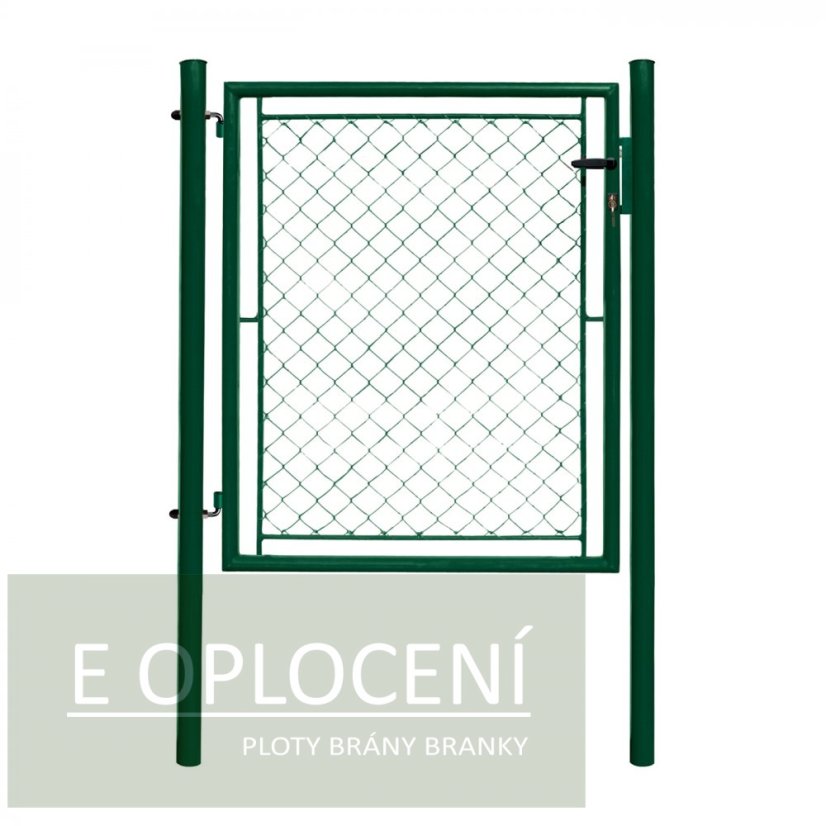 Jednokřídlá branka IDEAL® poplastovaná (Zn + PVC) - rozměr 1085 × 1550 mm