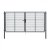 Dvoukřídlá brána PILOFOR® Zn + PVC 4118 × 1745 mm, barva antracit