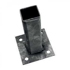 Zn patka k montáži sloupku na betonový základ - pro sloupky - profilu 50 × 50 mm